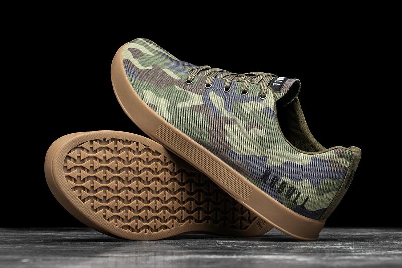 Camo Nobull Forest Camo Canvas Men's Trainers | CA V1327R